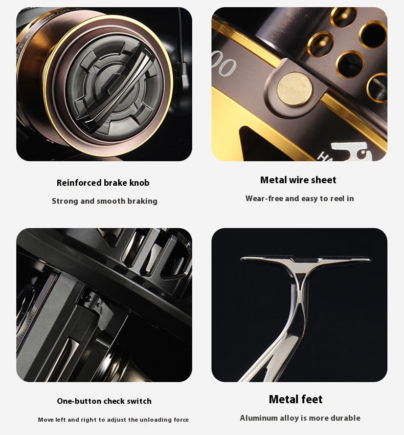 Spinning Reel Long Casting Sea Rod Reel Casting Reel Fishing Reel 12000 Fish Reel Sea Rod Reel Fishing Line Reel Anchor Reel Fishing Gear