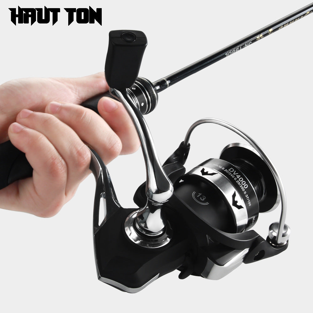 Full Metal Spinning Wheel Wholesale Fishing Wheel Deep Line Cup Lure Wheel Sea Rod Wheel Fish Wheel Anchor Fish Wheel Black Fishing Wheel DV