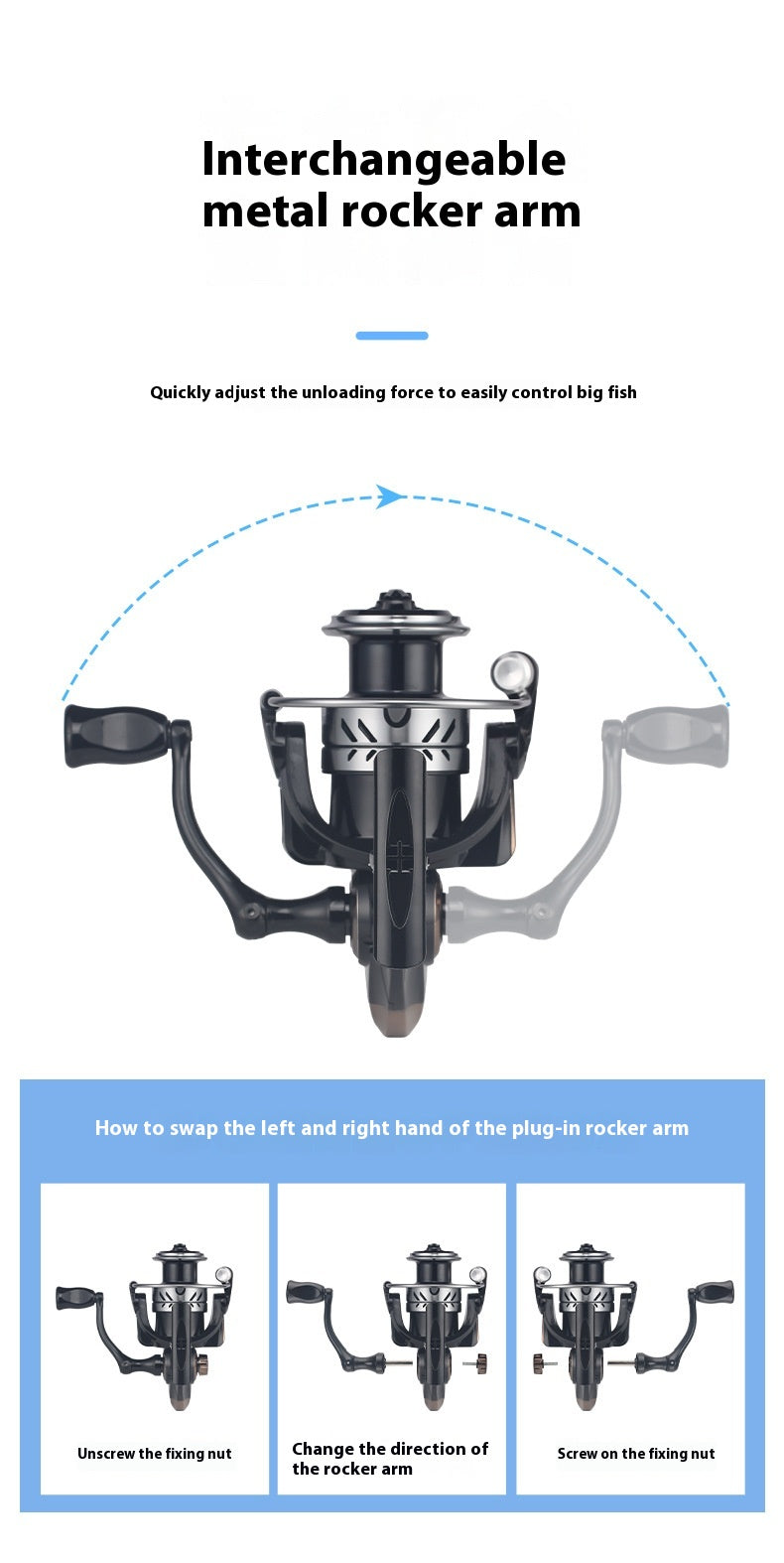 Seamless Lure Long Casting Spinning Reel 5.2:1 Micro Fishing Reel Fishing Line Reel Sea Rod Sea Fishing Reel BW