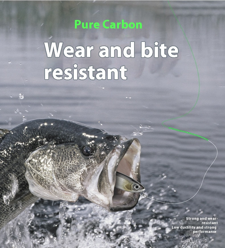 Leader Line Fishing Line Abrasion Resistant Lure Carbon Line Fishing Line Sub-line Japanese Original Silk Carbon Line Fishing Line Wholesale