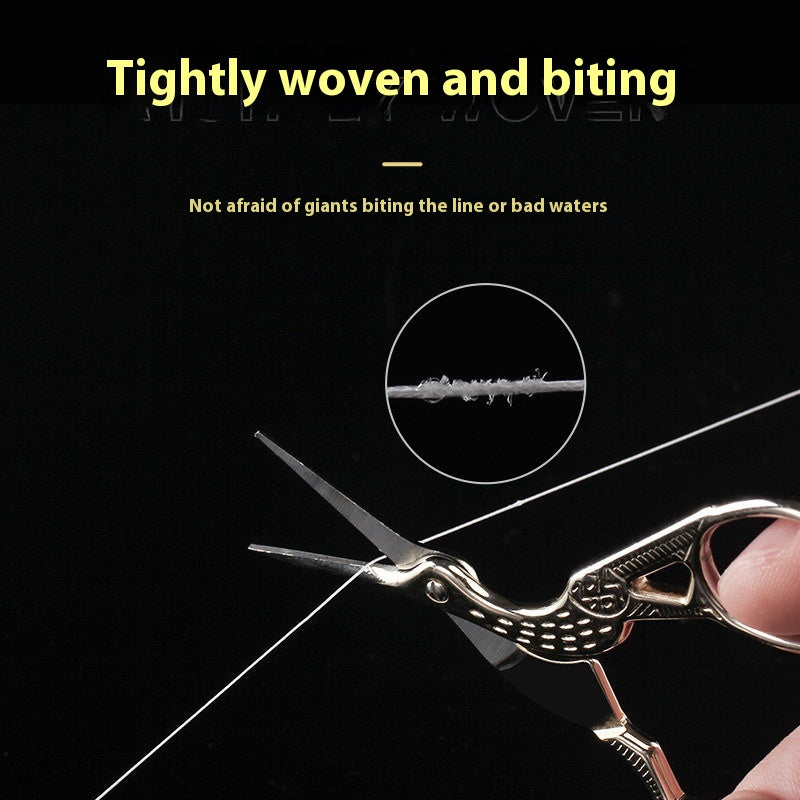 Eight Braid Fade-Resistant Lure Line Black Thunder Strong PE Line for Snakehead Fishing Powerful Horse Line X8 Fishing Line Main Line