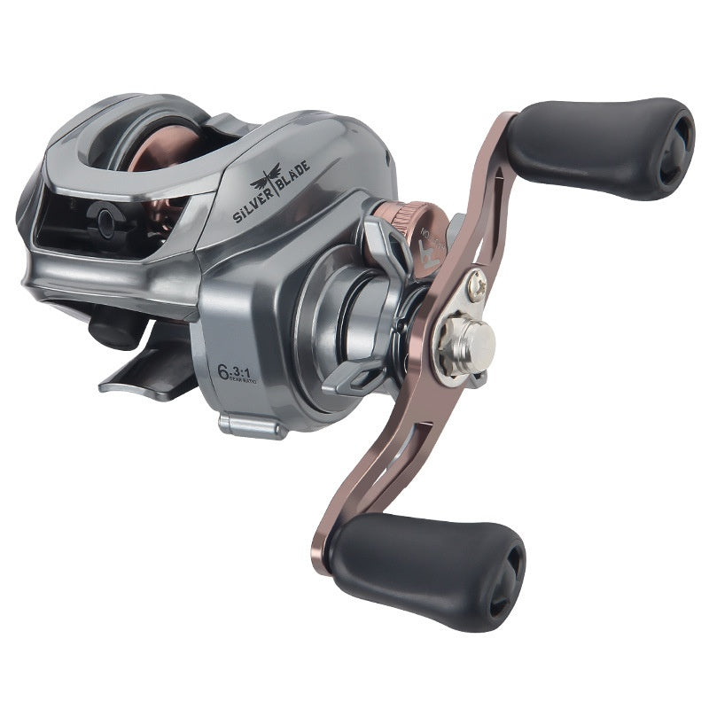 Micro Lure Baitcasting Reel Wholesale 6.3:1 Gear Ratio with Drag Alarm Long Casting Fishing Reel 5+1 Fishing Line Reel