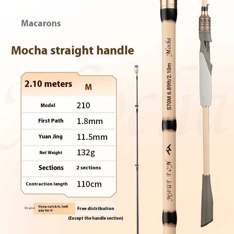 1.68m UL Micro Lure Rod 2.1m Universal Long Casting Fishing Rod Carbon EVA Handle Fishing Rod Black Rod