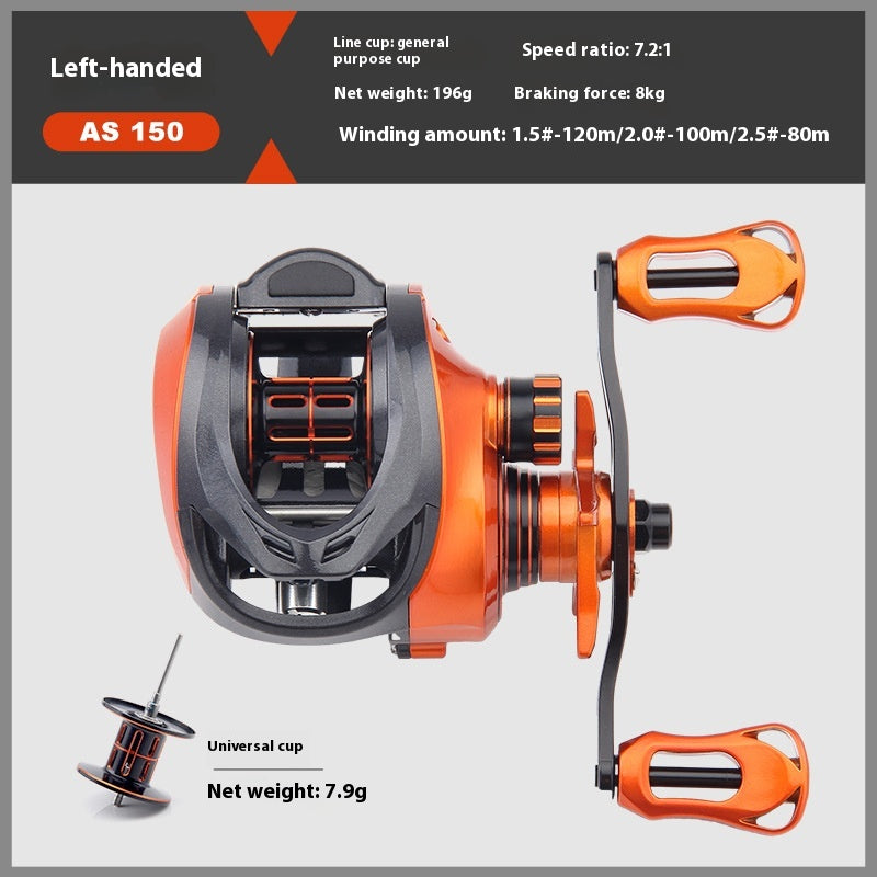 Long Casting Lure Baitcasting Reel Wholesale 7+1 Bearing 7.2:1 Gear Ratio Fishing Reel Micro Fishing Reel Sea Rod Reel