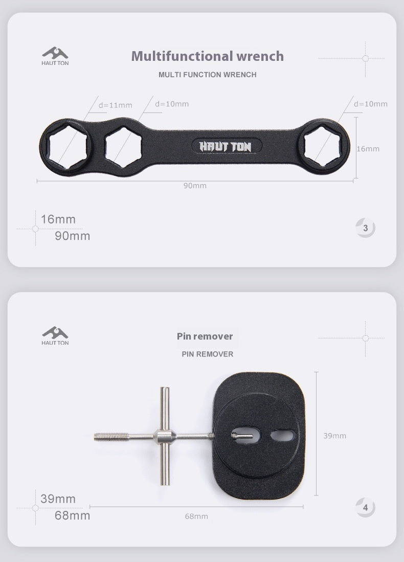 Fishing Reel Disassembly Repair Kit Fishing Reel Water Drop Reel Bearing Pin Remover Multi-Function Wrench Screwdriver Tweezers