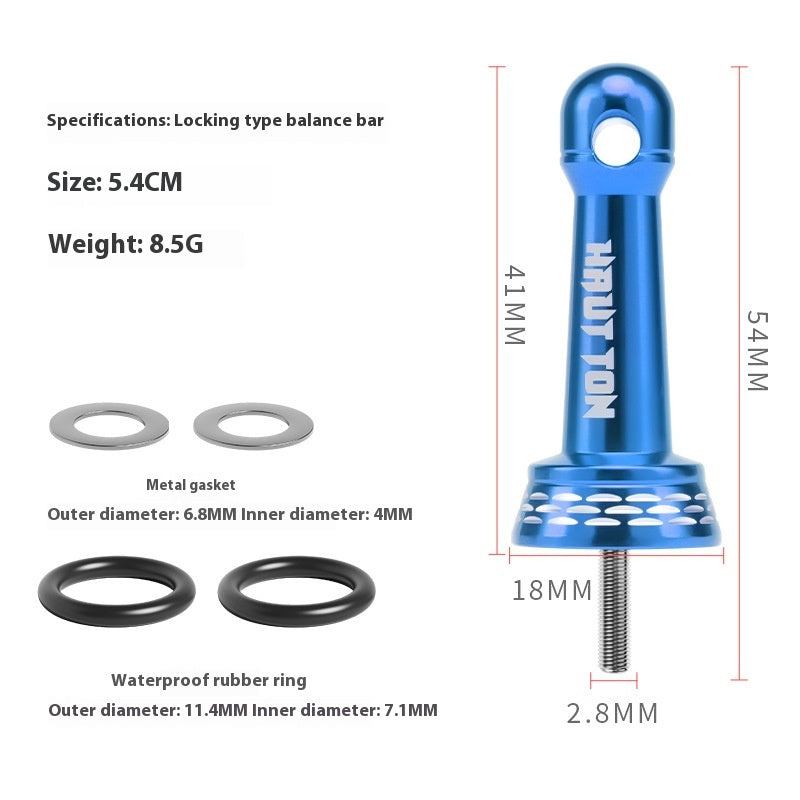 Spinning Wheel Metal Balance Rod Fishing Wheel Anti-Collision Rod Modified Fishing Wheel Rocker Arm Nut Accessories Can Hang Bait