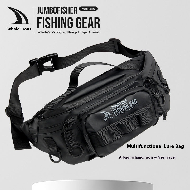 Waterproof Lure Waist Bag Wholesale Multifunctional Outdoor Fishing Bag Shoulder Bag Large Capacity Single Shoulder Crossbody Lure Bag