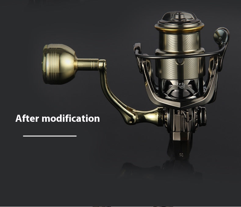 Wholesale Spinning Wheel Metal Crank Arm Metal Spherical Modified Crank Fishing Wheel Single Double Crank Accessories Grip Ball