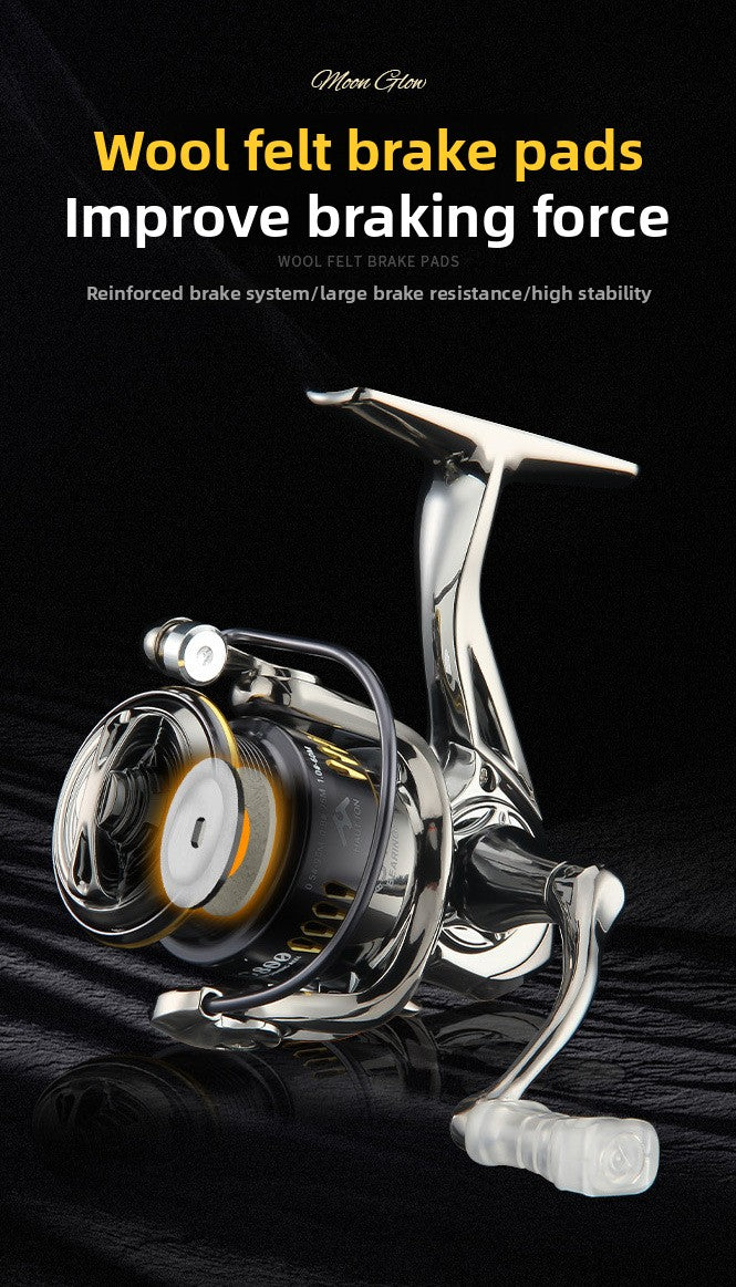 No Gap Fishing Reel Wholesale Fishing Reel 4.8:1 Speed Ratio Lure Micro Spinning Reel 800 Model Shallow Line Cup MG