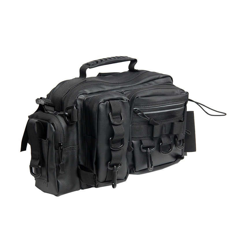 Waterproof Large Capacity Lure Bag Multi-Functional Rod Insert Backpack Outdoor Fishing Bag Single Shoulder Crossbody Bag