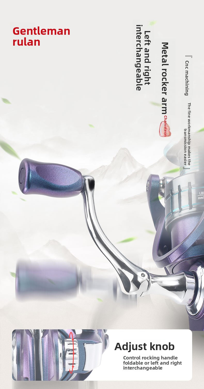 Metal Spinning Reel 3+1 Gapless Fishing Reel Wholesale Colorful Lure Casting Reel Sea Fishing Reel Fishing Line Reel