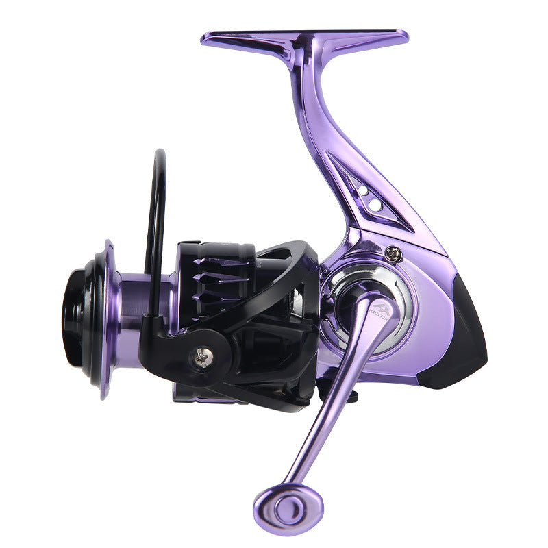 Micro Fishing Reel Deep Line Cup Fishing Reel Sea Fishing Reel Black Electroplated Fishing Reel Lure Spinning Reel