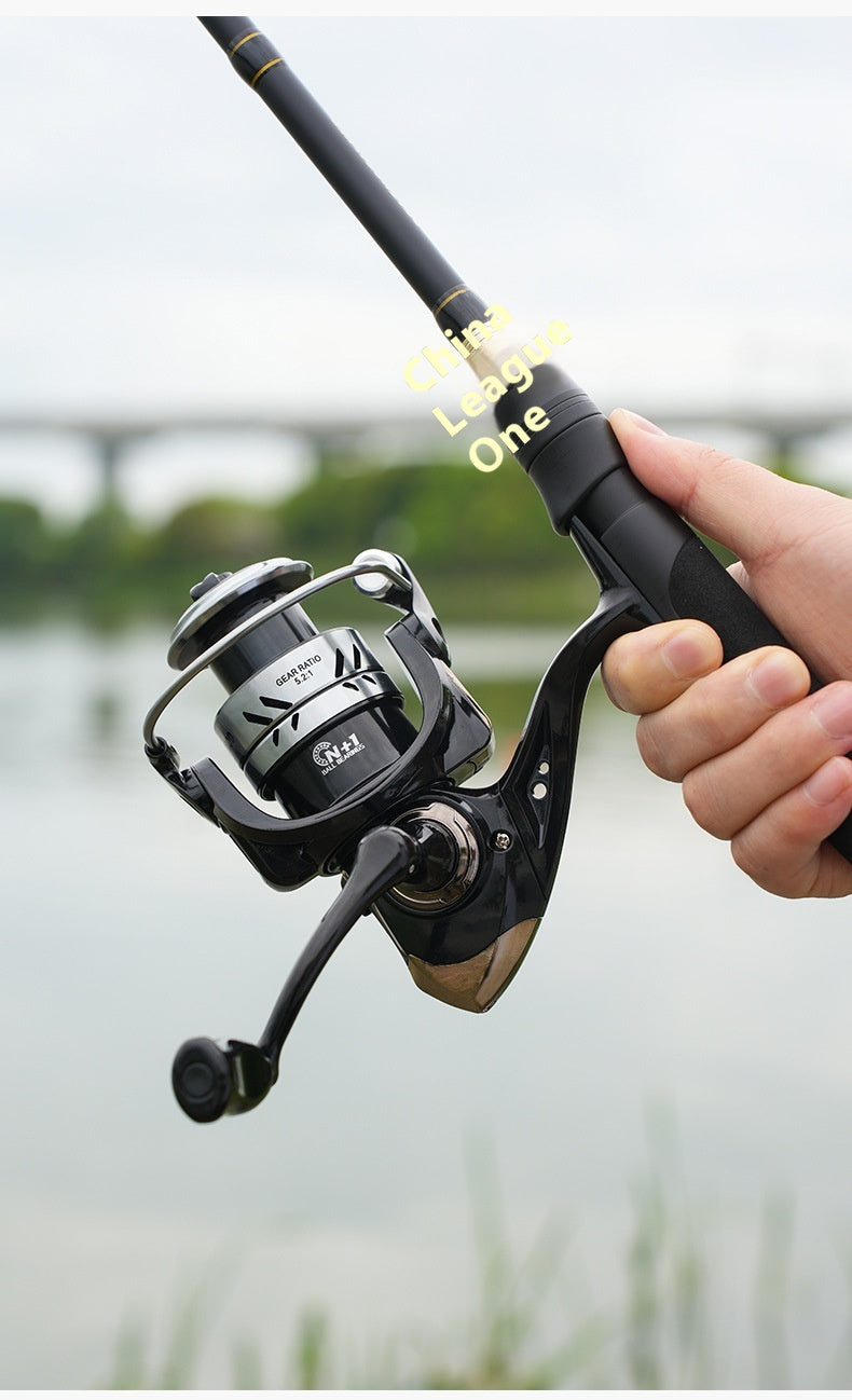 Seamless Lure Long Casting Spinning Reel 5.2:1 Micro Fishing Reel Fishing Line Reel Sea Rod Sea Fishing Reel BW