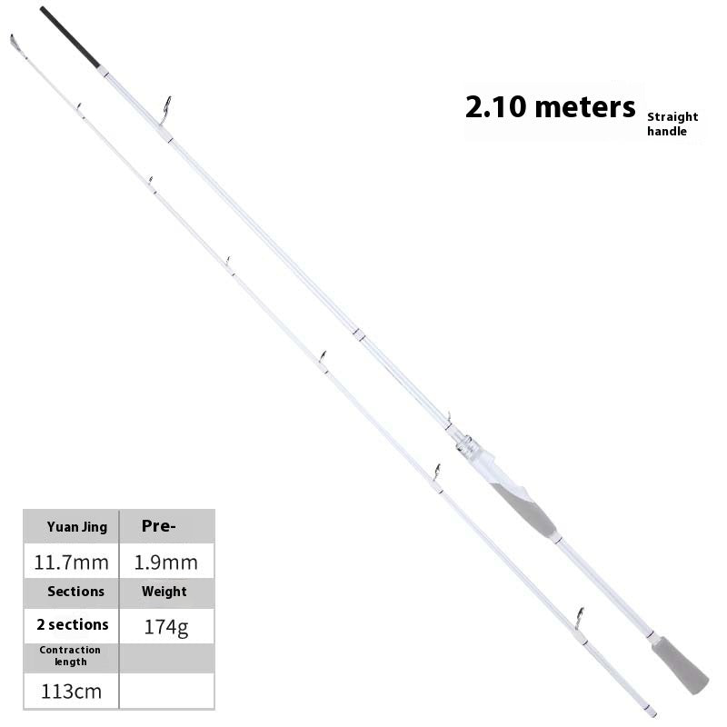 Wholesale Small White Rod Micro Lure Rod 1.68m UL Mouth Rod M Adjustable Long Casting Universal Rod Carbon Fiber Fishing Rod