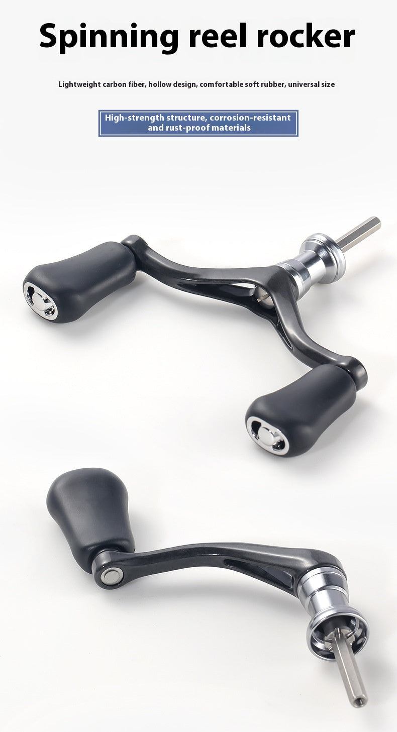 Carbon Spinning Wheel Single Handle Only 32g Four-Corner Double Handle 1000-4000 Model Universal Hexagonal Handle