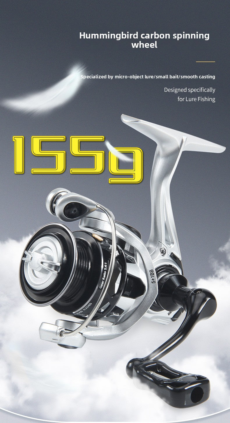 Carbon Micro Spinning Wheel 500 Model Fishing Reel 800 Lure Reel Wholesale Fishing Reel Gapless Fishing Line Reel HB