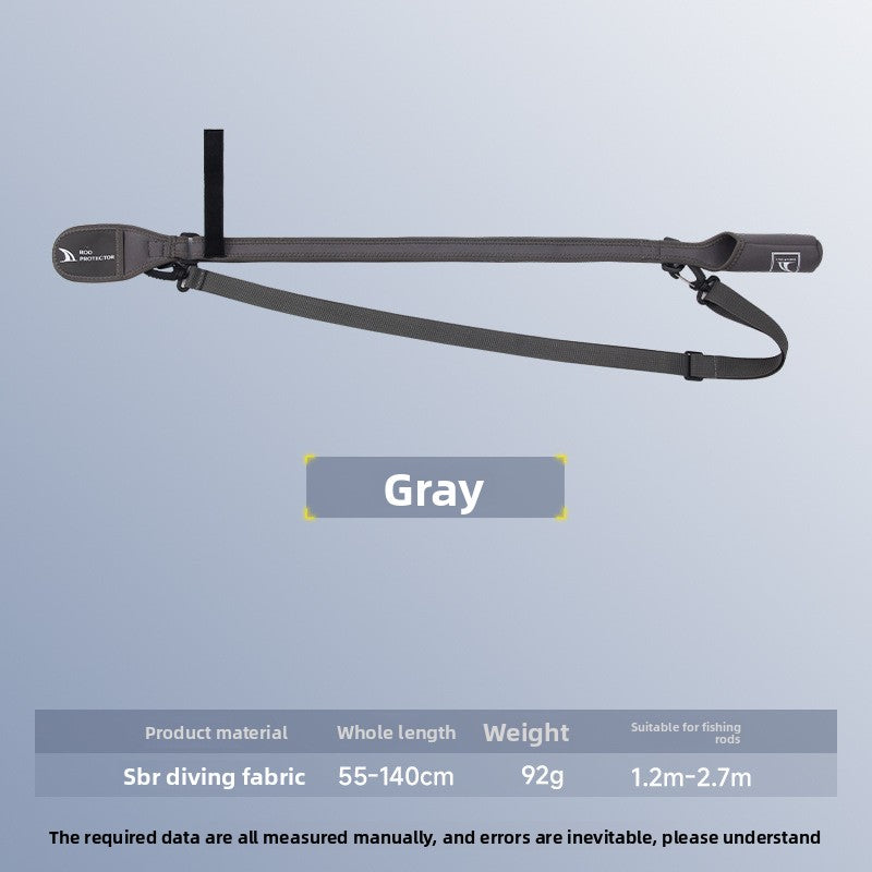 Lure Rod Bag Universal Rod Holder Bag Adjustable Length Width with Velcro Spinning Wheel Bag