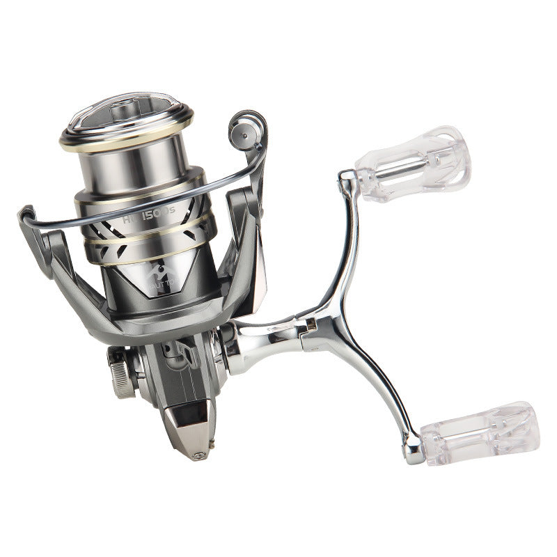 Micro Lure Spinning Reel Wholesale Fishing Reel Floating Reel Lure Reel Metal Line Cup Long Casting Reel Gray Wolf