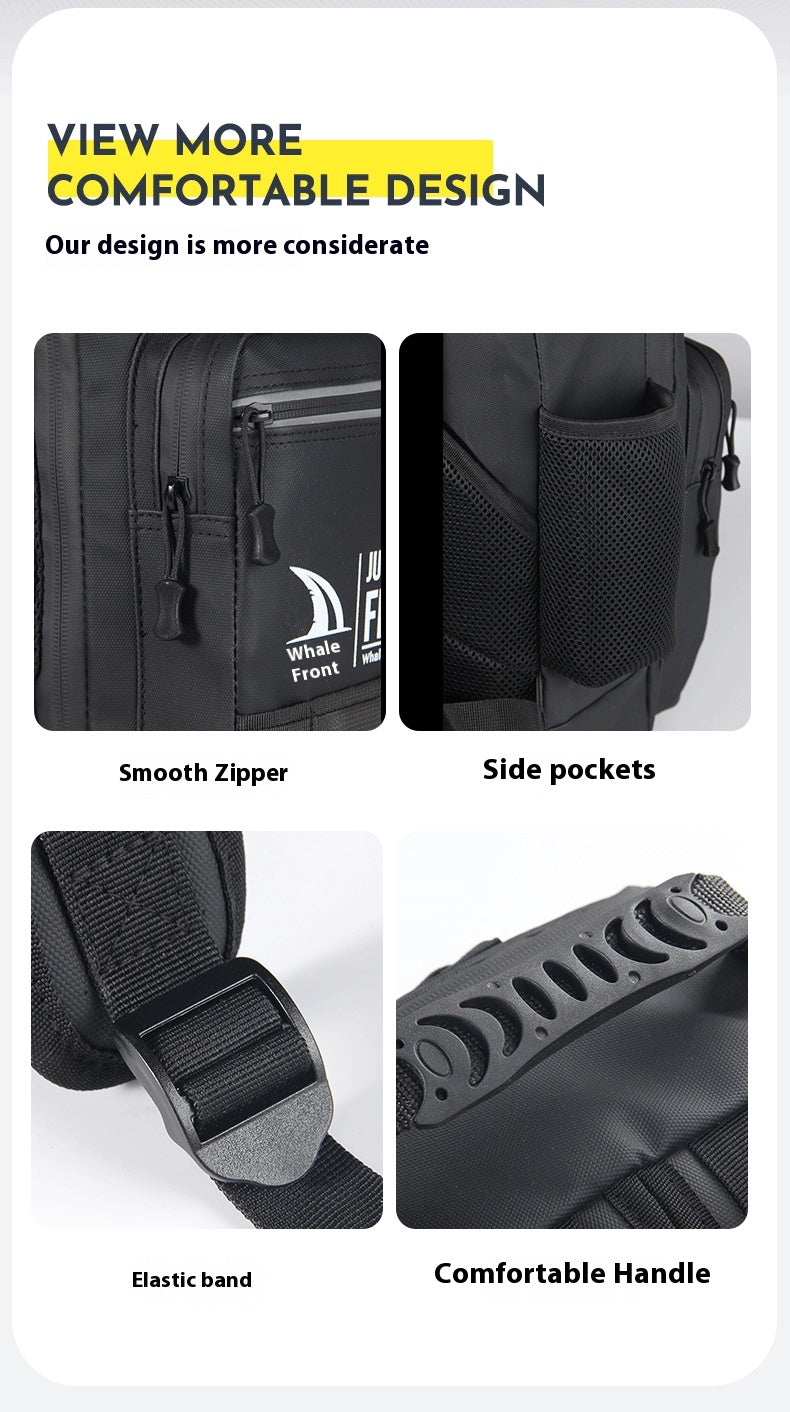 Large Capacity Lure Bag Wholesale, Can Insert Lure Rod, Multifunctional Fishing Backpack, Single Shoulder Bag, 3-Layer Storage