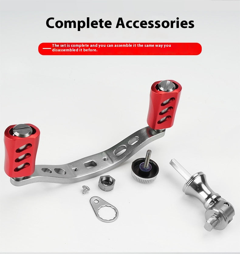 Wholesale Spinning Wheel Metal Crank Arm Metal Spherical Modified Crank Fishing Wheel Single Double Crank Accessories Grip Ball