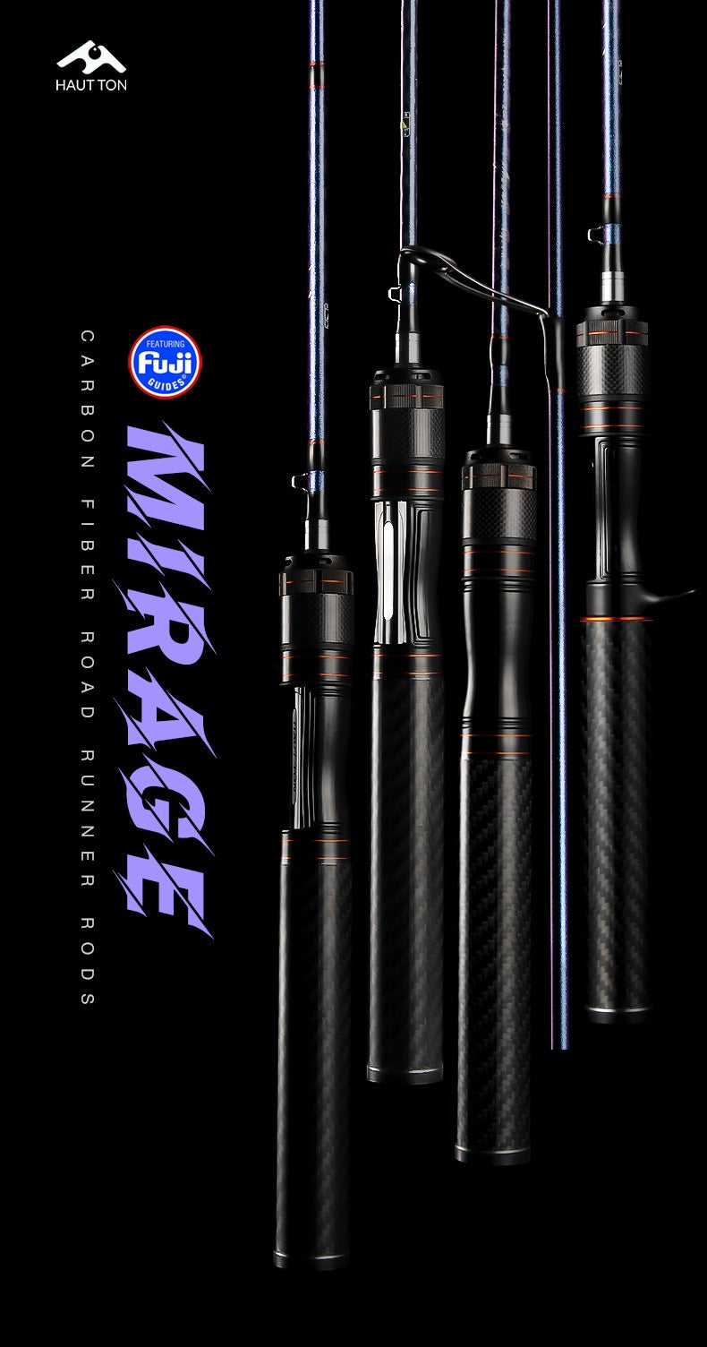 Full Fuji O-Ring Lure Rod Full Carbon Handle UL Adjustable Micro Bait Fishing Rod Sound Wheel Seat Cap Fishing Rod