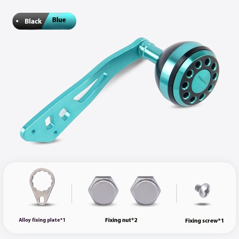 Water Drop Wheel Modified Metal Single Crank Handle Drum Wheel Single Crank Arm Fishing Wheel Spherical Grip Ball 36.6g New Product