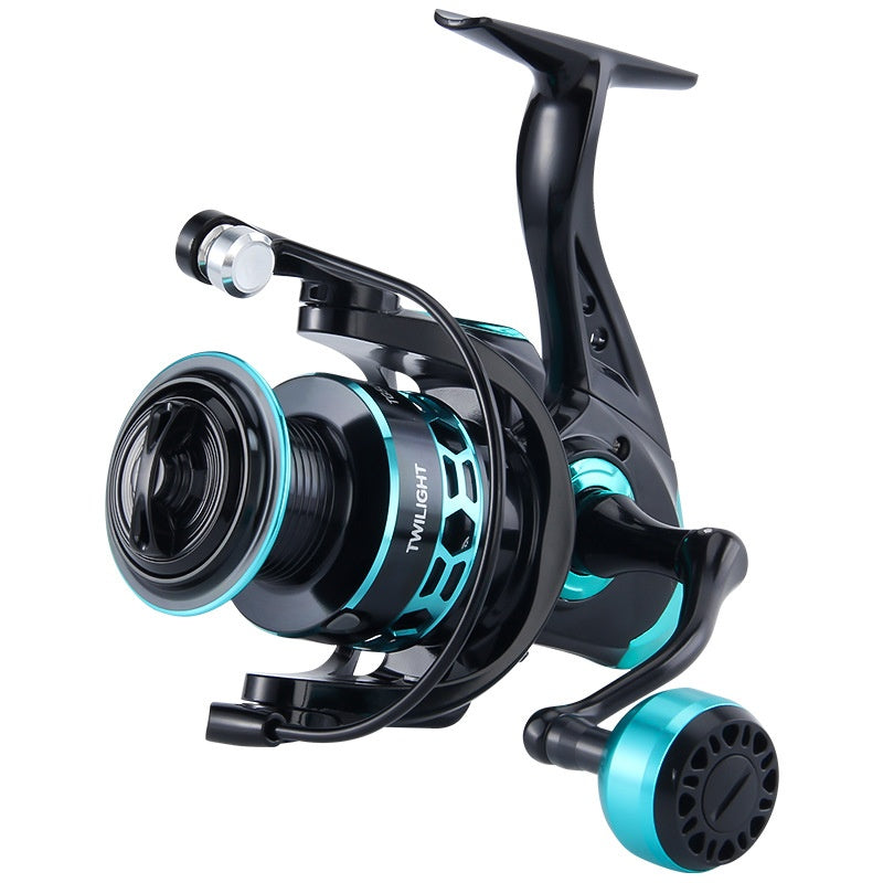Gap-Free Long Casting Lure Spinning Reel Double Handle Squid Reel Micro Fishing Reel 5.2:1 Casting Reel Fishing Reel