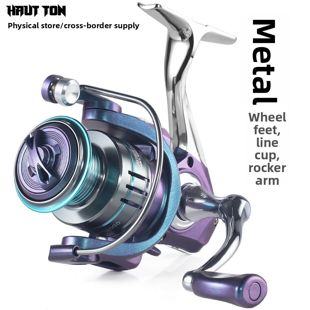 Metal Spinning Reel 3+1 Gapless Fishing Reel Wholesale Colorful Lure Casting Reel Sea Fishing Reel Fishing Line Reel