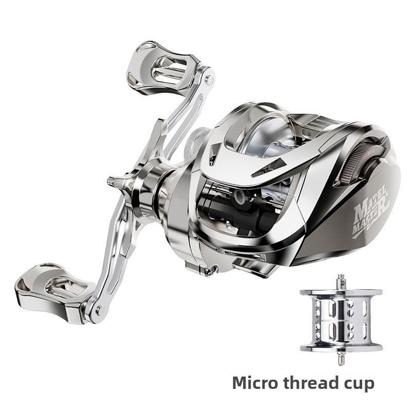 Custom Lure Baitcasting Reel Long Casting Anti-Explosion Line Fishing Reel with Drag Alarm Metal Master