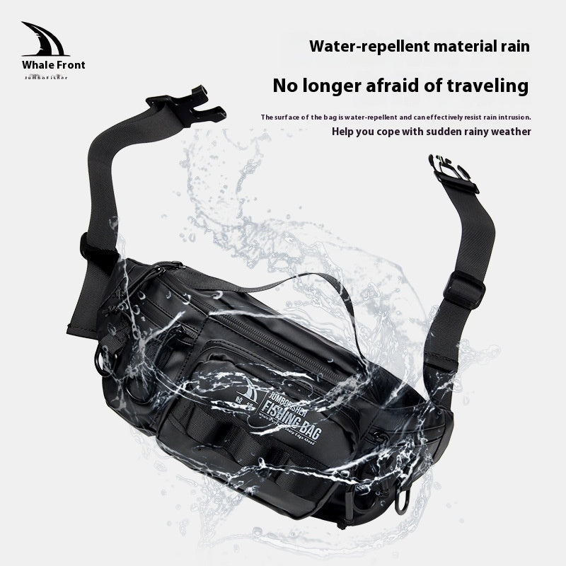 Waterproof Lure Waist Bag Wholesale Multifunctional Outdoor Fishing Bag Shoulder Bag Large Capacity Single Shoulder Crossbody Lure Bag