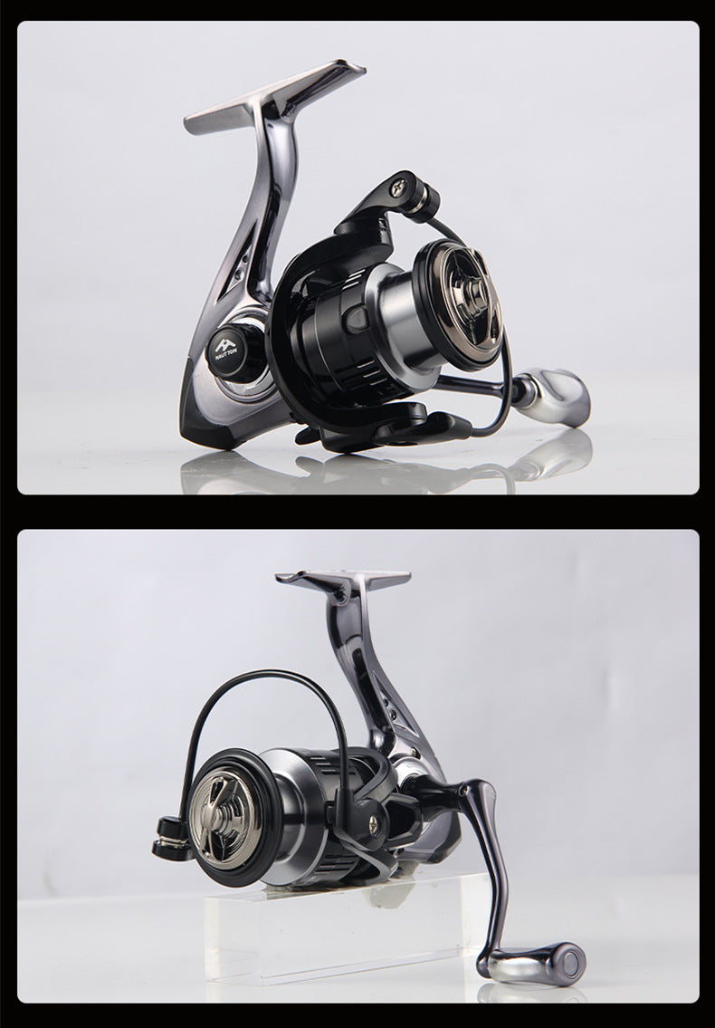 Micro Fishing Reel Deep Line Cup Fishing Reel Sea Fishing Reel Black Electroplated Fishing Reel Lure Spinning Reel