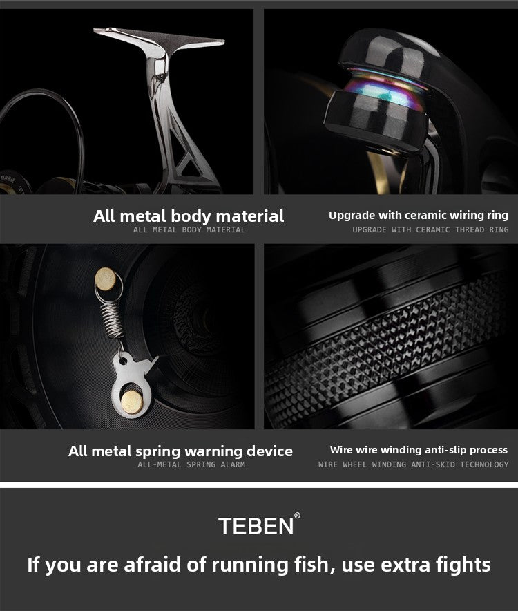 Fishing Reel GTS Third Generation Full Metal Fishing Reel Sea Rod Casting Rod Fishing Reel Rock Fishing Long Casting Full Metal Spinning Reel