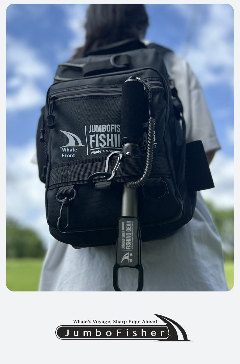 Large Capacity Lure Bag Wholesale, Can Insert Lure Rod, Multifunctional Fishing Backpack, Single Shoulder Bag, 3-Layer Storage