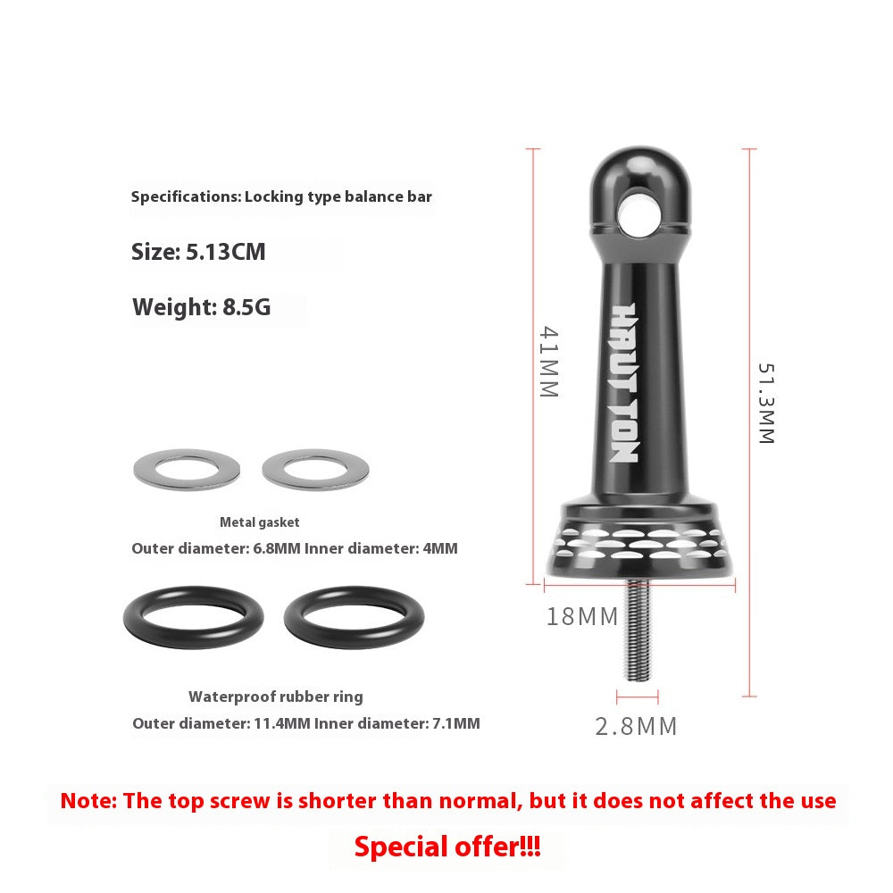 Spinning Wheel Metal Balance Rod Fishing Wheel Anti-Collision Rod Modified Fishing Wheel Rocker Arm Nut Accessories Can Hang Bait