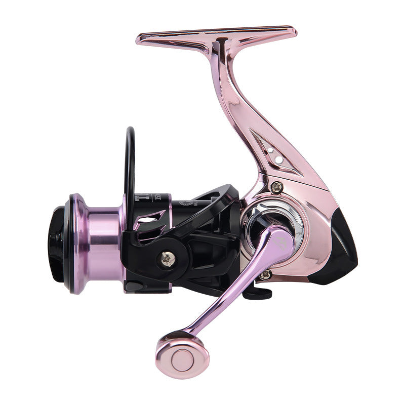 Micro Fishing Reel Deep Line Cup Fishing Reel Sea Fishing Reel Black Electroplated Fishing Reel Lure Spinning Reel