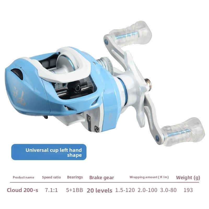 Macaron Micro Lure Water Drop Reel Shallow Line Cup Fishing Reel Short Shaft Line Cup Fishing Reel 7.1:1 Fishing Reel