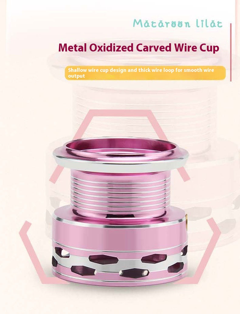 Spinning Reel Wholesale Lure Fishing Reel Full Metal Micro Line Cup Sea Rod Reel Macaron Sea Fishing Reel Fish Reel DS