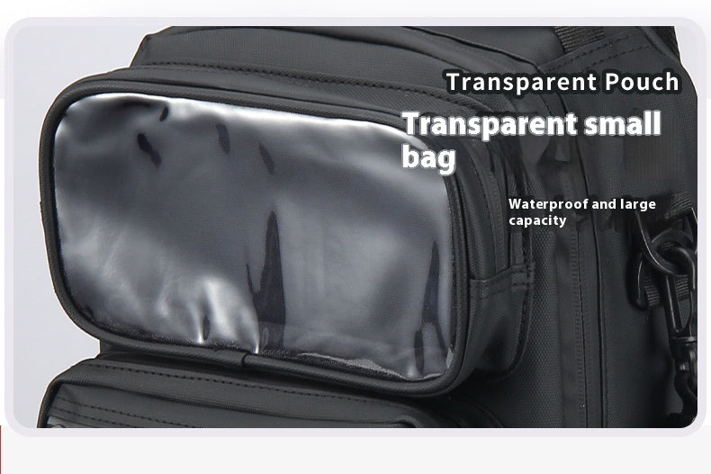 Multifunctional Lure Backpack Waterproof Outdoor Bag Rod Insert Fishing Bag Large Capacity Chest Bag Single Shoulder Bag
