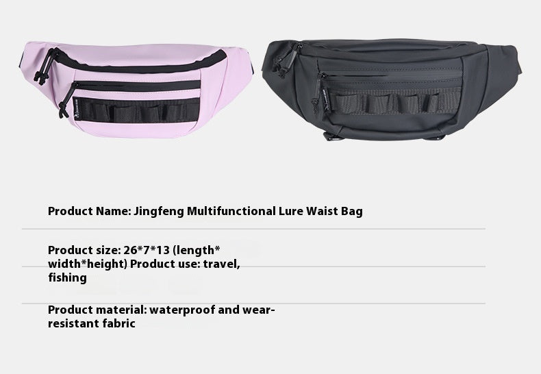 Multifunctional Lure Bag Wholesale Large Capacity Fishing Waist Bag Waterproof Crossbody Bag Lure Waist Bag Outdoor Bag