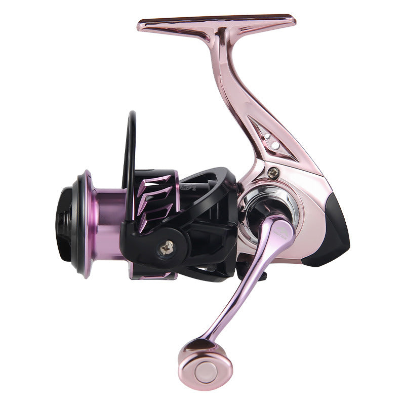 Micro Fishing Reel Deep Line Cup Fishing Reel Sea Fishing Reel Black Electroplated Fishing Reel Lure Spinning Reel