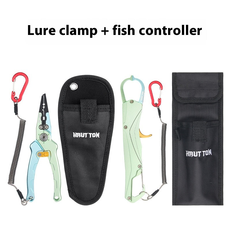 Lure Multi-Function Fish Control Device Lure Pliers Set Wholesale Portable Night Fishing Open Loop Line Cutter with Safety Rope