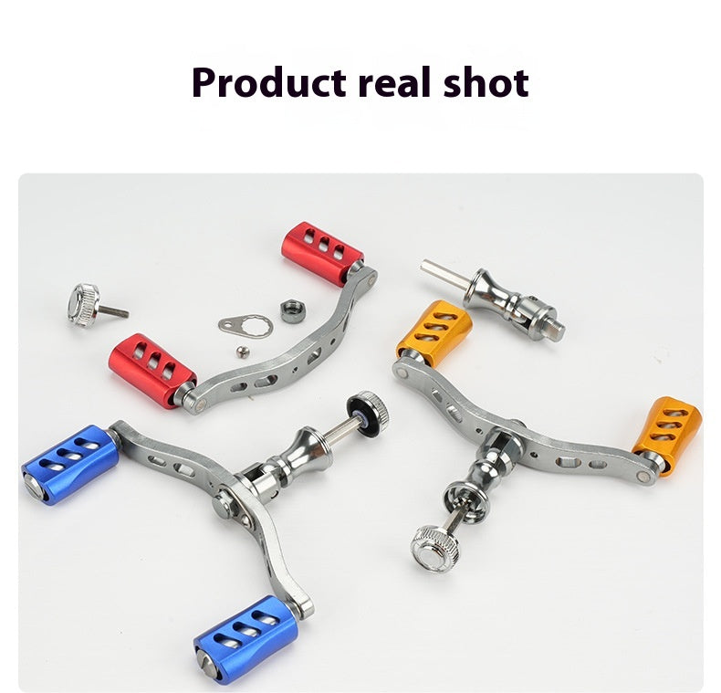 Wholesale Spinning Wheel Metal Crank Arm Metal Spherical Modified Crank Fishing Wheel Single Double Crank Accessories Grip Ball