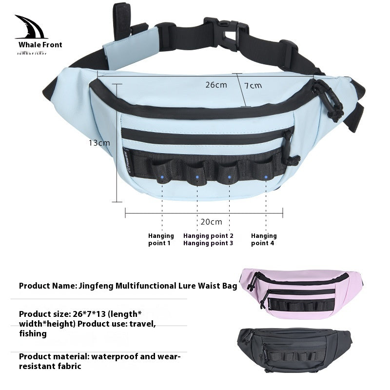 Multifunctional Lure Bag Wholesale Large Capacity Fishing Waist Bag Waterproof Crossbody Bag Lure Waist Bag Outdoor Bag