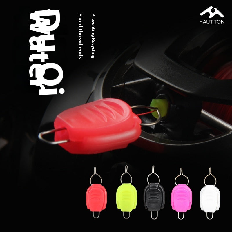 Water Drop Reel Line Stopper Line Stopper Lure Line Clip Small Accessories Wholesale with Silicone Cover 5 Colors