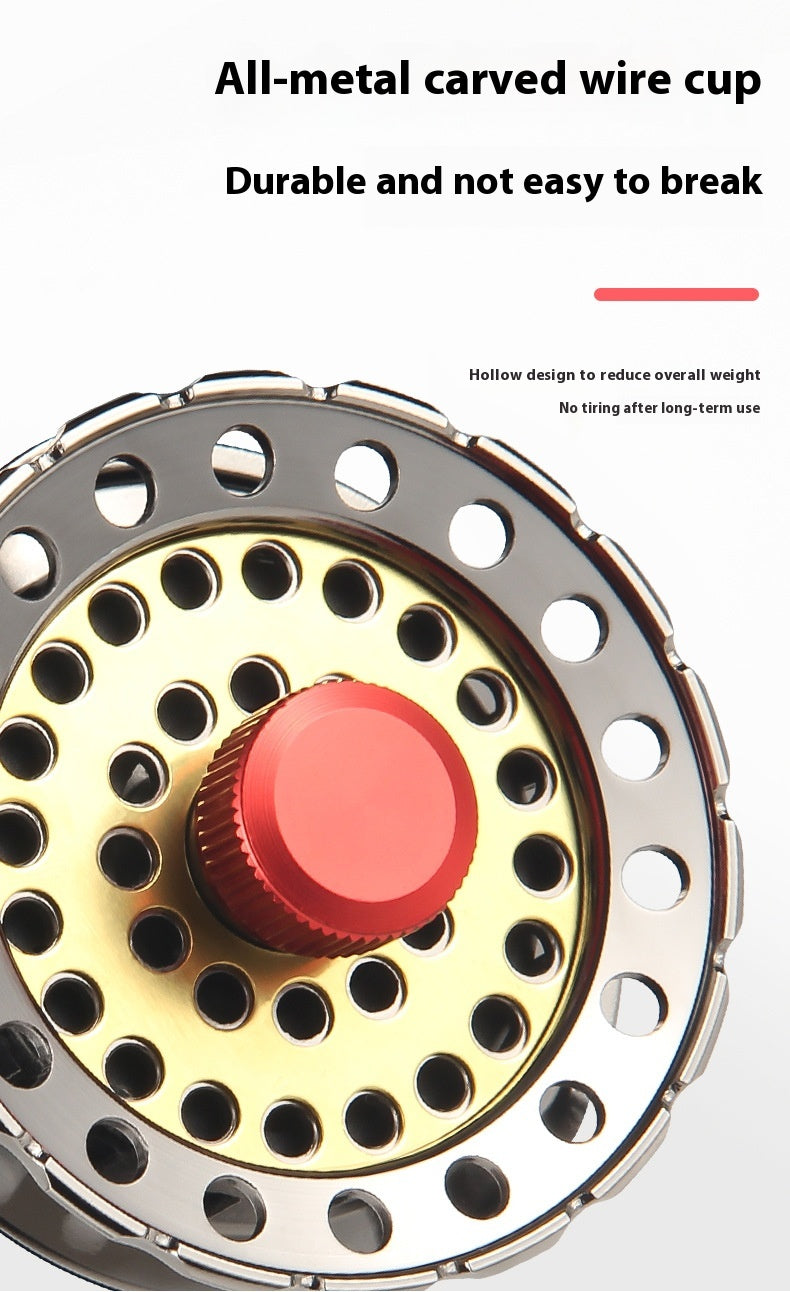 Full Metal Raft Fishing Reel One-Click Slow Descent Raft Reel Micro Lead Ice Fishing Reel Gap-Free Fishing Reel Wholesale Front Cast Reel