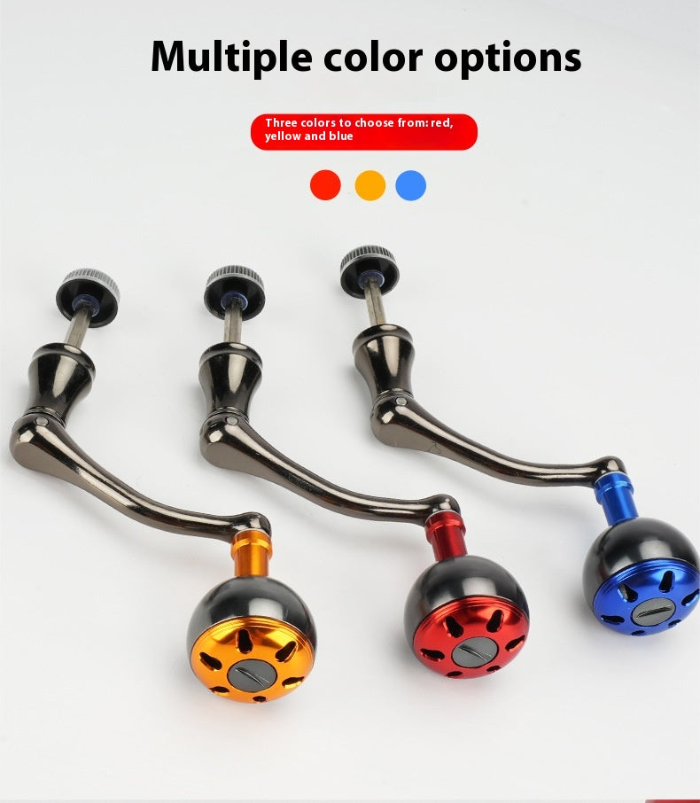 Wholesale Spinning Wheel Metal Crank Arm Metal Spherical Modified Crank Fishing Wheel Single Double Crank Accessories Grip Ball