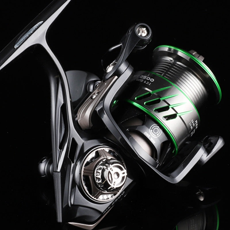 Gap-Free Micro-Object Spinning Wheel Lure Slant Mouth Shallow Line Cup Spinning Wheel Long Casting Fishing Reel Horse Mouth Fishing Reel MK