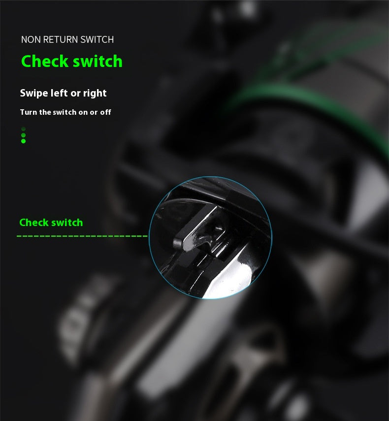 Gap-Free Micro-Object Spinning Wheel Lure Slant Mouth Shallow Line Cup Spinning Wheel Long Casting Fishing Reel Horse Mouth Fishing Reel MK