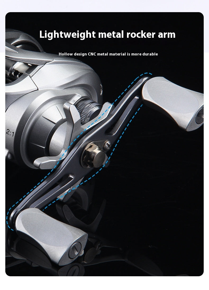 Anti-Explosion Line Sub Water Drop Wheel 7.2:1 High Speed Ratio Black Thunder Strong Fishing Wheel Long Casting Sea Rod Wheel Fish Wheel SW