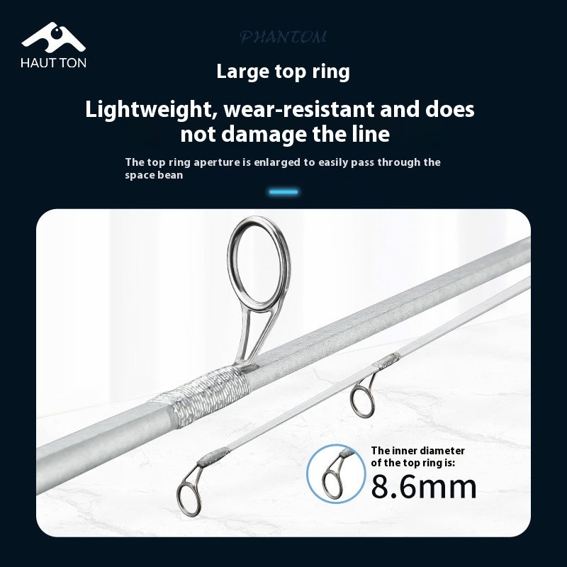 Ice Fishing Rod Winter Fishing Rod Crucian Carp Bridge Fishing Rod Raft Fishing Rod Only 71g with Sound Wheel Seat Bridge Raft Rod Wholesale